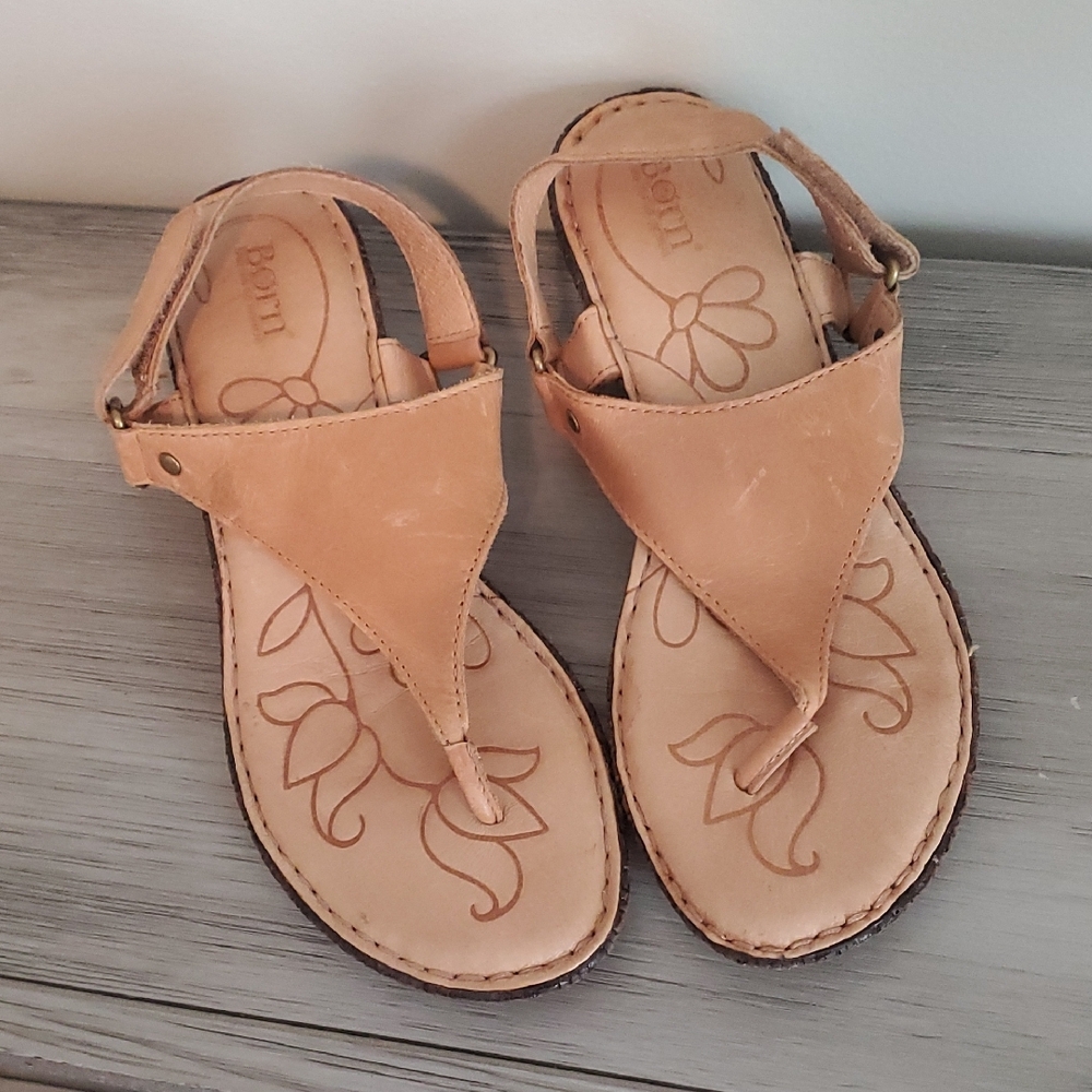 Tan Leather Women's Sandals